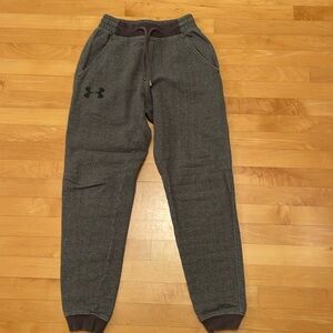 Under Armor Men’s grey tweed joggers small